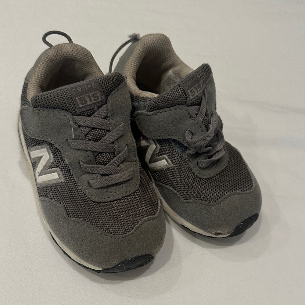 New Balance Kids' Charcoal Sneakers